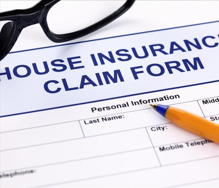 House insurance claim form.