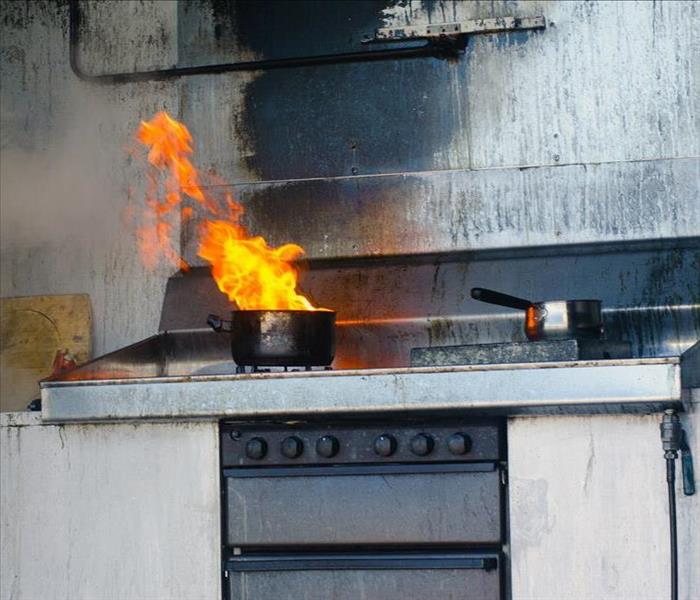 Image of a grease fire