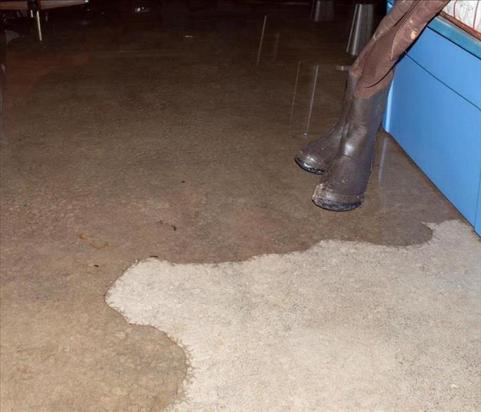 Wet floor.