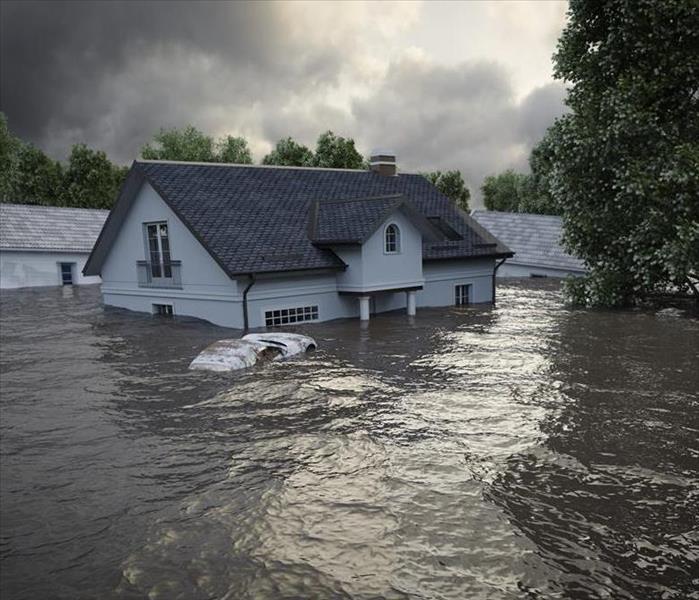 Flooded House after Storm.